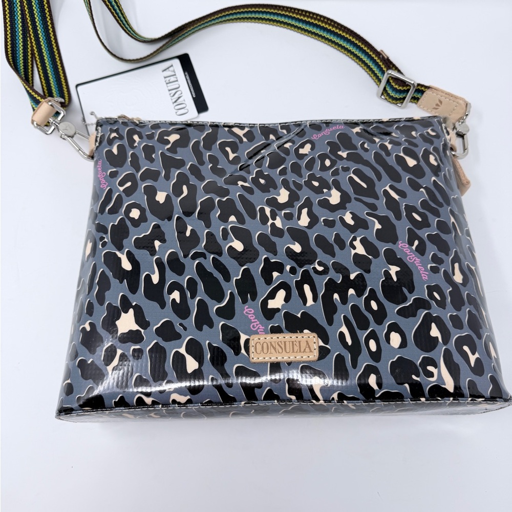 Consuela Downtown Crossbody  Black and Cream - Picture 3 of 9